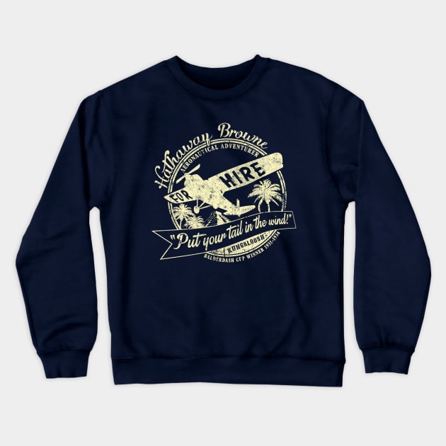 Hathaway For Hire (cream) Crewneck Sweatshirt by RangerRob